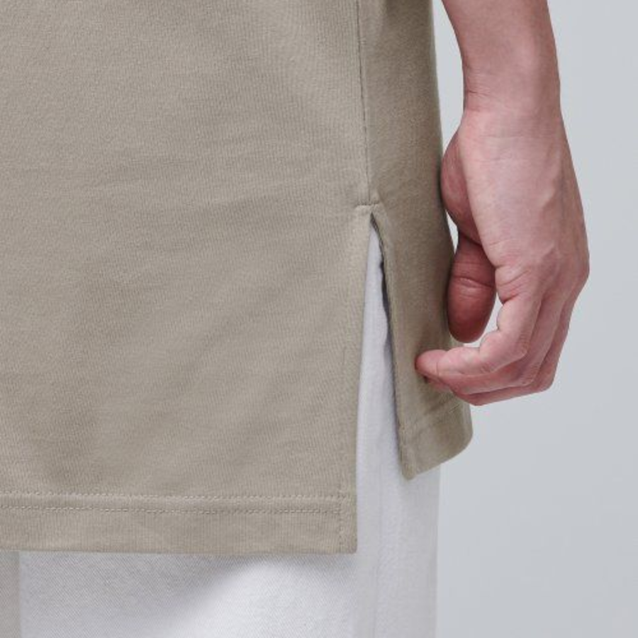 Layered Sleeveless Tank — Long Length — Dusty Beige