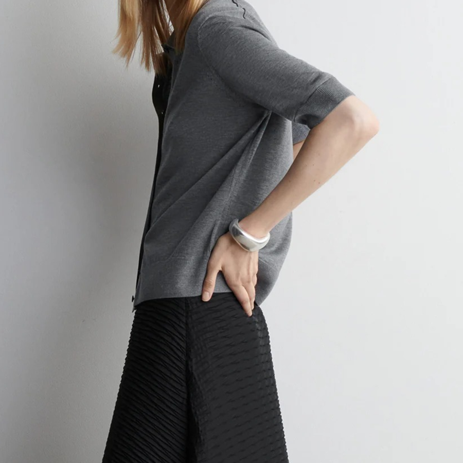 COS – Merino Wool-Blend Polo Cardigan