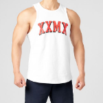 Pure Cotton Arch Logo Sleeveless — White