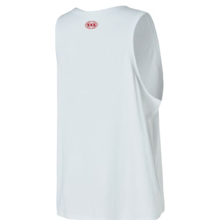 Pure Cotton Arch Logo Sleeveless — White