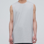 Layered Sleeveless Tank — Long Length — Light Grey