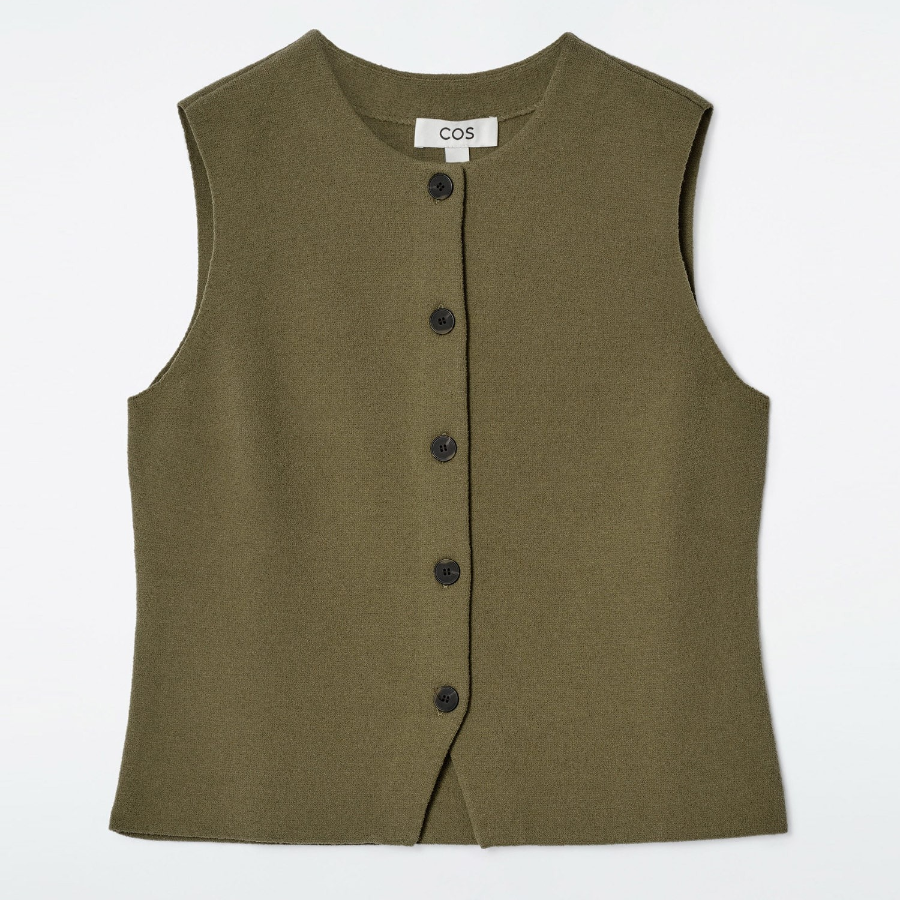 COS – Knitted Cotton Waistcoat