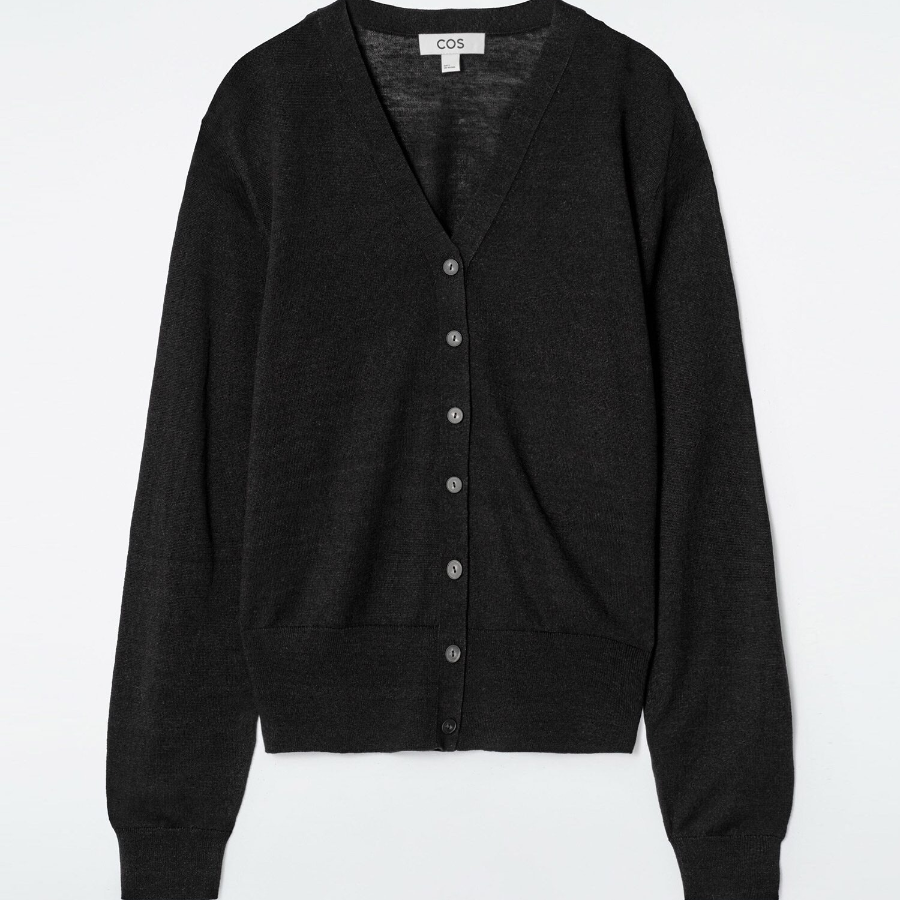 COS – Merino Wool V-Neck Cardigan