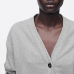 COS – Double-Face Jersey V-Neck Cardigan