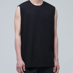 [Coolstand] Relaxed Sleeveless Tank — Black