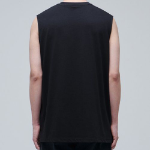 [Coolstand] Relaxed Sleeveless Tank — Black