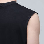 [Coolstand] Relaxed Sleeveless Tank — Black