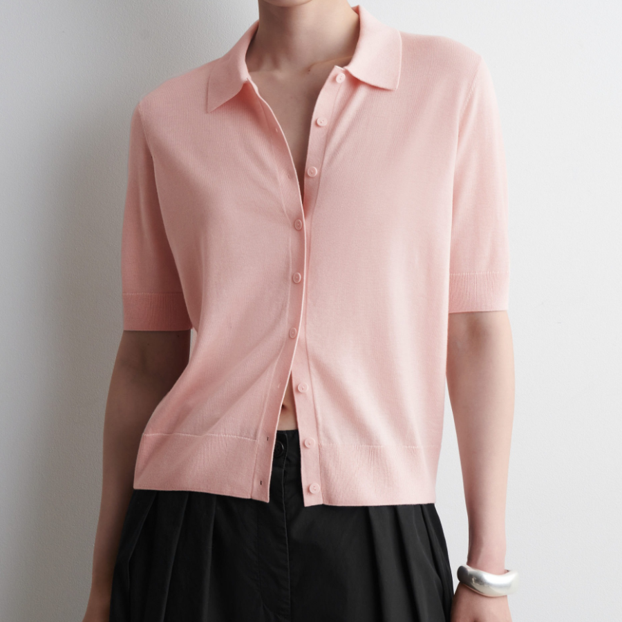 COS – Merino Wool-Blend Polo Cardigan