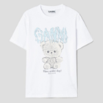 GANNI [EXCLUSIVE] Basic Jersey Teddy Relaxed T-shirt - Bright White