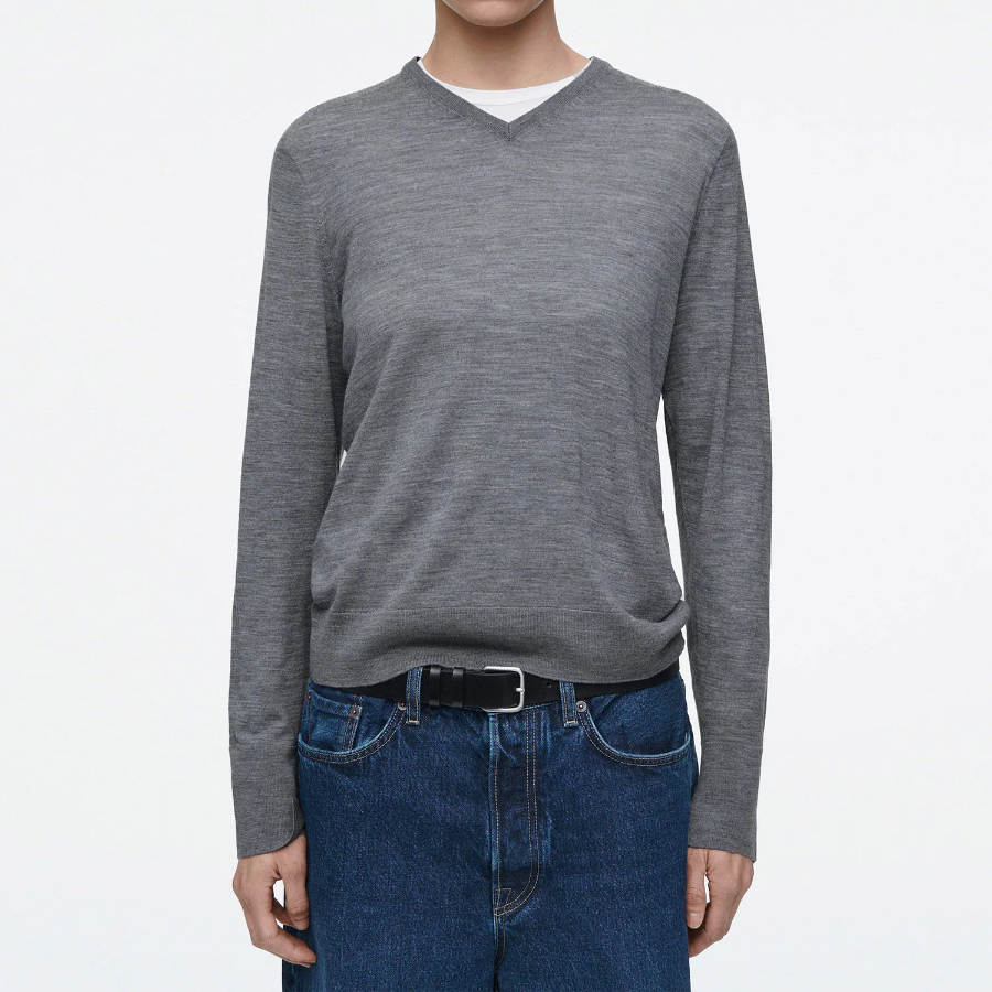 COS – Merino Wool V-Neck Sweater