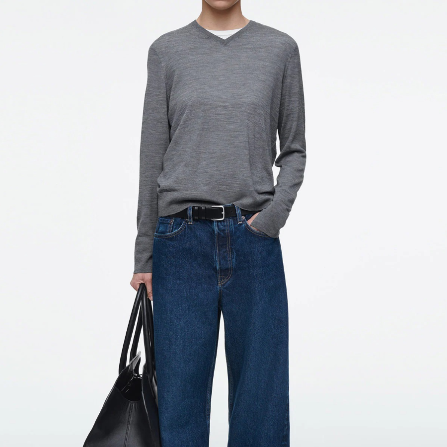 COS – Merino Wool V-Neck Sweater