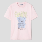 GANNI [EXCLUSIVE] Basic Jersey Teddy Relaxed T-shirt - Primrose Pink