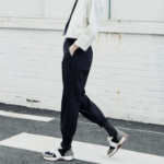 KUHO [Golf] Color Block Detail Jogger Pants - Black