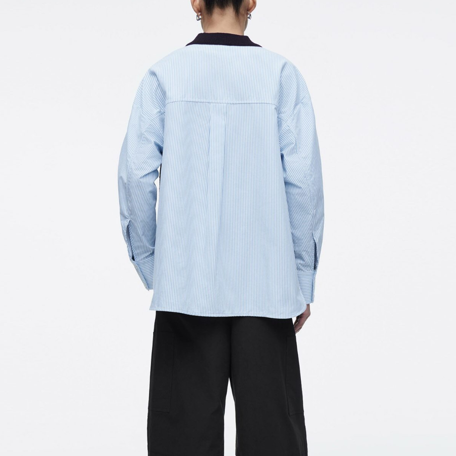 COS – Deconstructed Poplin Panel Wool Sweater