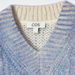 COS – Spray-Effect Mohair V-Neck Sweater