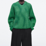 COS – Spray Effect Mohair V-Neck Sweater