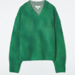 COS – Spray Effect Mohair V-Neck Sweater