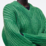 COS – Spray Effect Mohair V-Neck Sweater