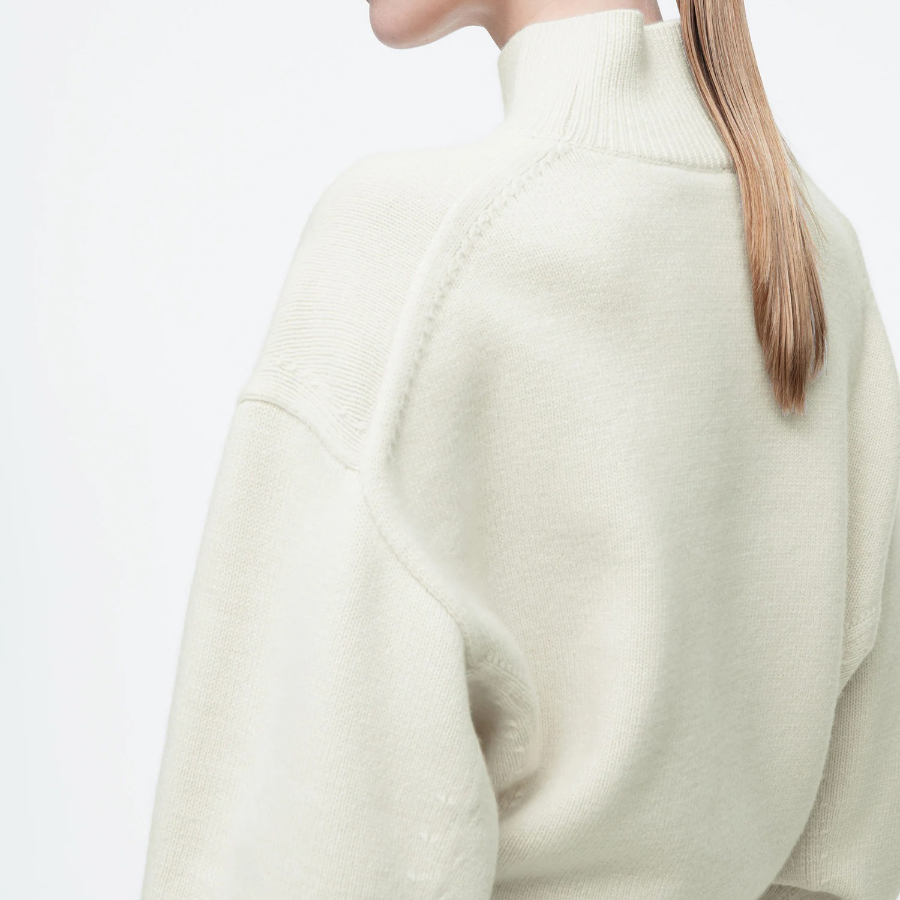 COS – Funnel-Neck Waist Wool Sweater