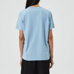 GANNI Re-cut Basic Cotton Jersey Relaxed T-shirt - Soft Chambray