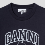 GANNI Basic Cotton Witch Relaxed T-shirt - Phantom