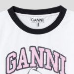 GANNI Basic Jersey Witch Small T-shirt - Bright White