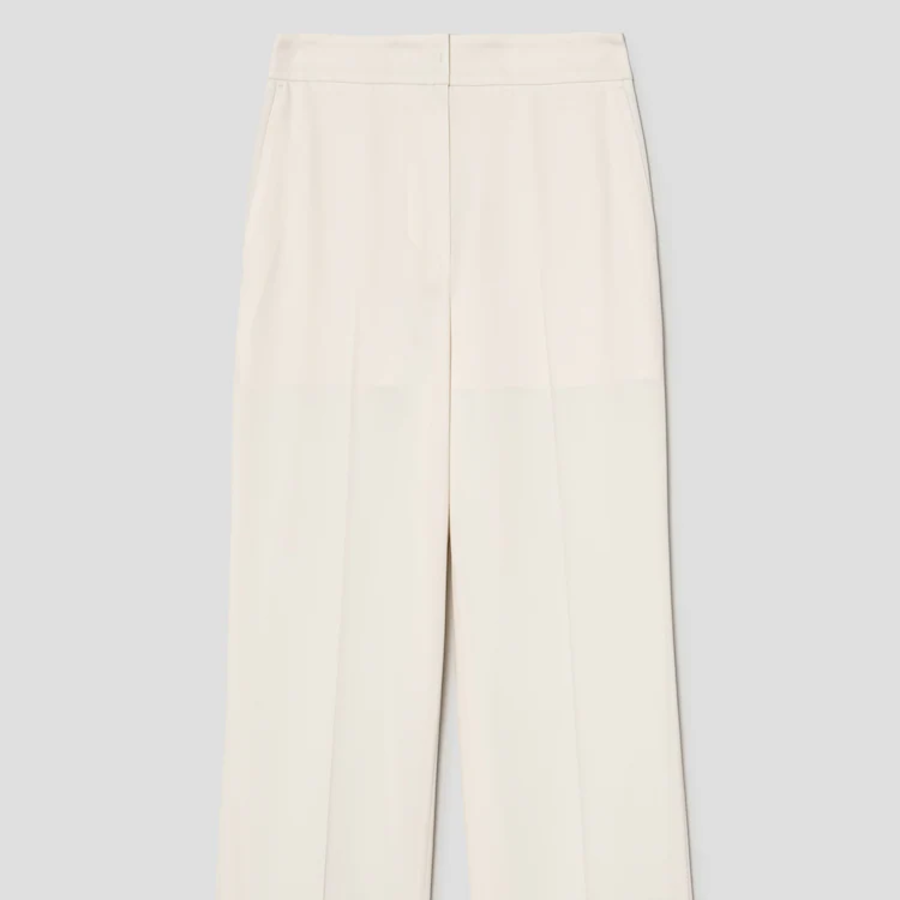 KUHO Capri Tapered Fit Pants - Ivory