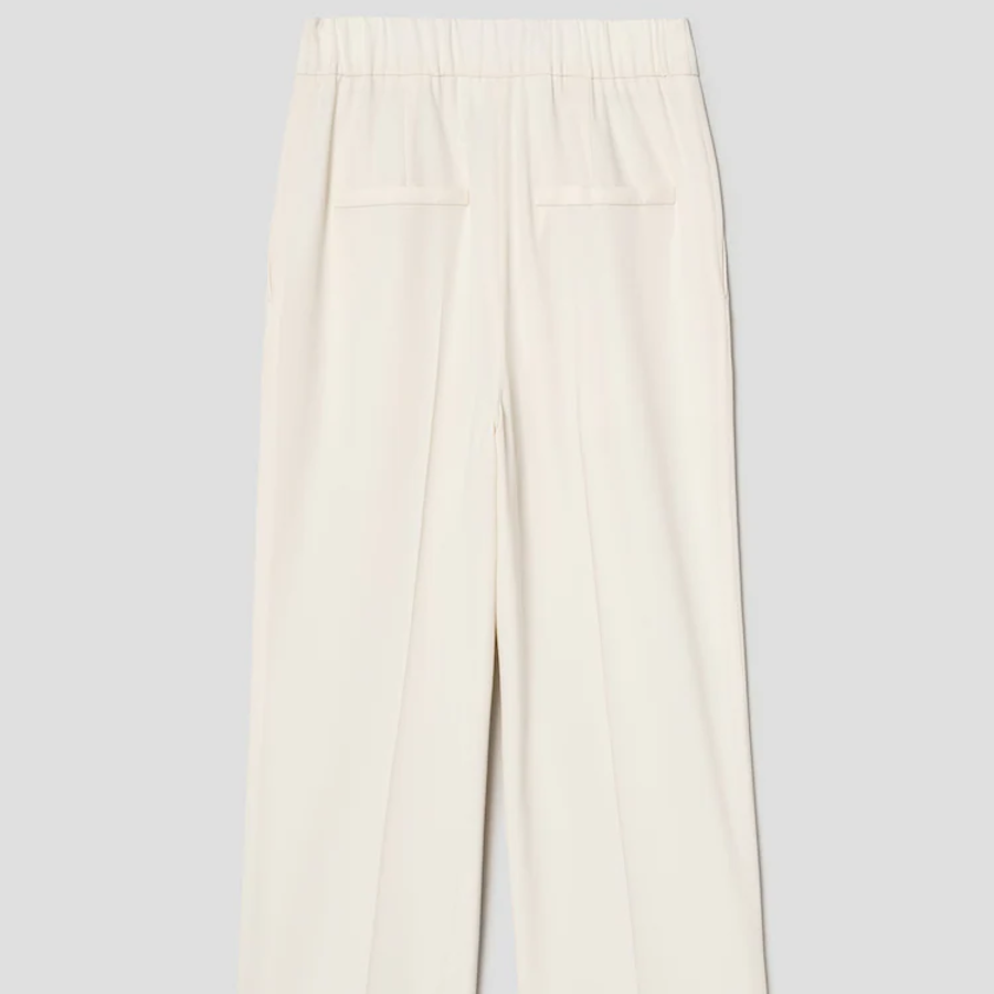 KUHO Capri Tapered Fit Pants - Ivory