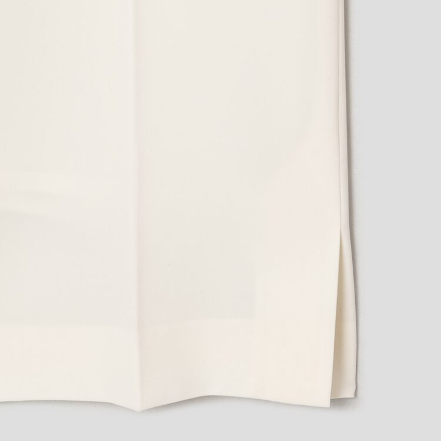 KUHO Capri Tapered Fit Pants - Ivory