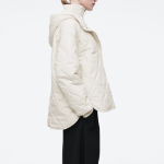 COS Quilted Hooded Funnel-Neck Jacket – Ivory