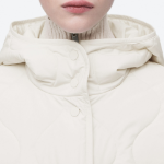 COS Quilted Hooded Funnel-Neck Jacket – Ivory
