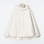 COS Quilted Hooded Funnel-Neck Jacket – Ivory