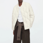 COS Oversized Quilted Jacket – Off White