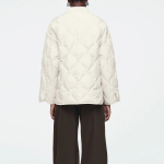 COS Oversized Quilted Jacket – Off White