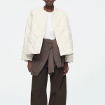 COS Oversized Quilted Jacket – Off White