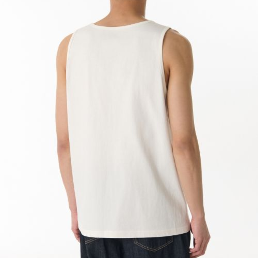 Scoop Neck Sleeveless Top — Cream