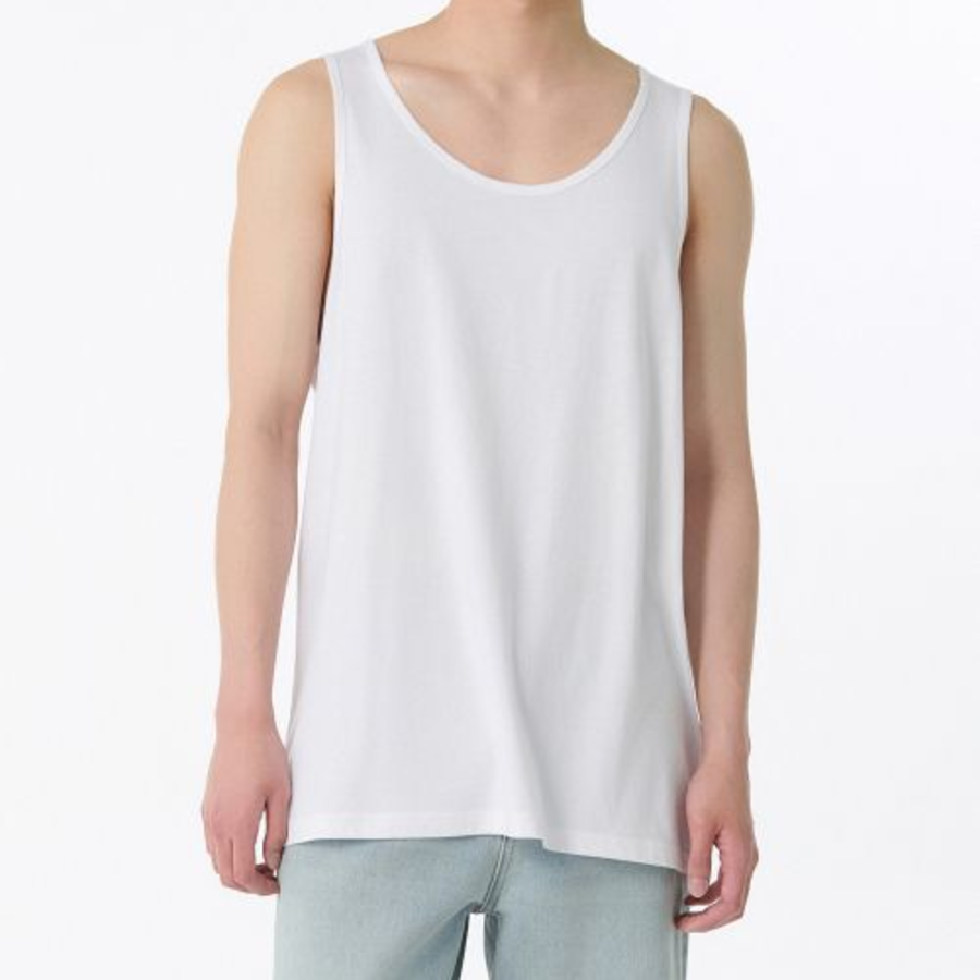 Relaxed CR Tank Top — White