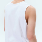 Layered Scoop Neck Sleeveless Top — White