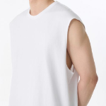 Oversized Sleeveless Top — White
