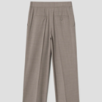 KUHO [Summer Icon Slacks] [Edit] Summer Wool Mixed Wide Fit Pants – Beige