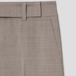 KUHO [Summer Icon Slacks] [Edit] Summer Wool Mixed Wide Fit Pants – Beige