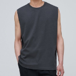 Relaxed Sleeveless Top — Dark Grey