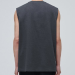 Relaxed Sleeveless Top — Dark Grey