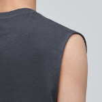 Relaxed Sleeveless Top — Dark Grey