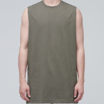 Layered Sleeveless Top (Long Length) — Dusty Khaki