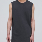 Layered Sleeveless Top (Long Length) — Dark Grey