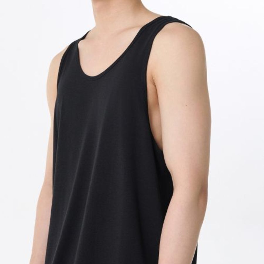 Relaxed CR Tank Top — Black