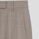 KUHO [Edit] Summer Wool Mixed Straight Fit Pants – Beige