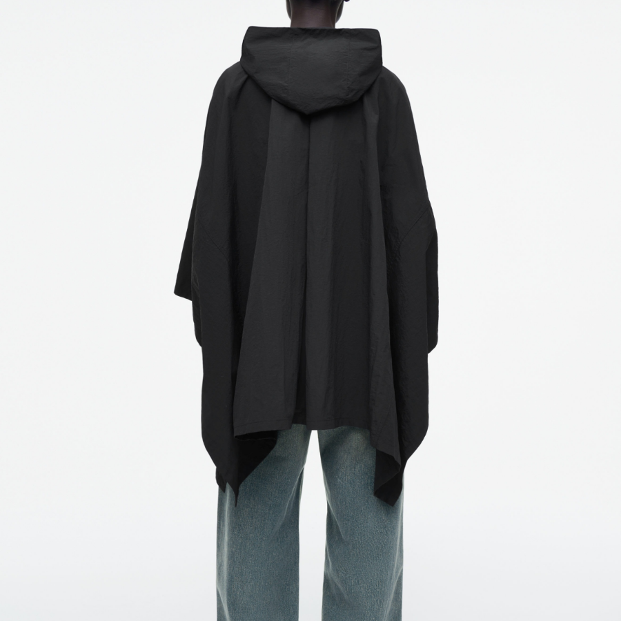 COS Hooded Trench Cape – Black
