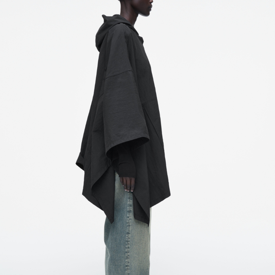 COS Hooded Trench Cape – Black